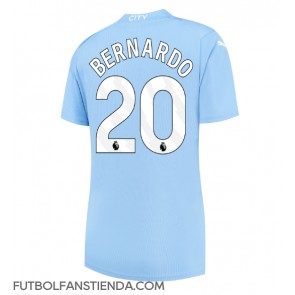 Manchester City Bernardo Silva #20 Primera Equipación Mujer 2023-24 Manga Corta